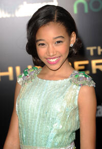 Amandla Stenberg at the California premiere of "The Hunger Games."