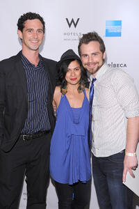 Shiloh Strong, director Alexandra Barreto and Rider Strong at the Tribeca Film Festival Awards in New York.