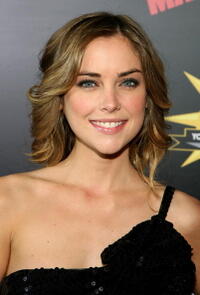 Jessica Stroup at the premiere of the film "21" in Las Vegas.