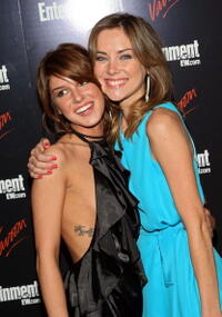 Jessica Stroup and Shenae Grimes at the Entertainment Weekly and Vavoom annual upfront party.