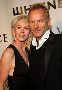 Trudie Styler and Sting at the 2008 Whitney Museum of American Art's gala and studio party.