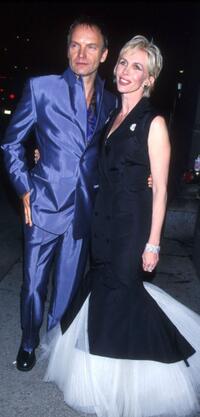 Sting and Trudie Styler at the benefit party for the Rainforest Foundation.