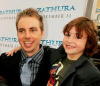 Dax Shepard and Jonah Bobo at the premiere of "Zathura: A Space Adventure."