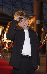 Jonah Bobo at the premiere of "Around the Bend."