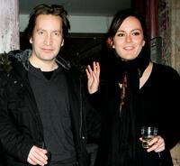 Ronan Vibert and Rachael Stirling at the after party of "Uncle Vanya."
