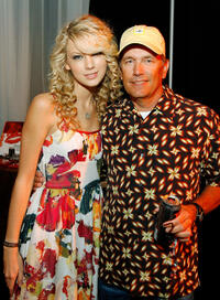 Taylor Swift and George Strait at the Distinctive Assets gift lounge during the Academy of Country Music Awards in Nevada.