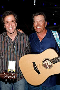 Producer Richard 'RAC' Clark and George Strait at the rehearsals of the 43rd Academy of Country Music Awards in Nevada.
