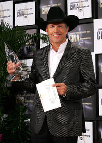 George Strait at the 41st Annual CMA Awards in Tennessee.