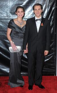 Michael Stuhlbarg and Guest at the after party of NBC, Universal Pictures And Focus Features Golden Globes.