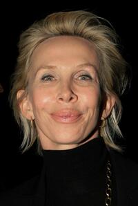 Trudie Styler at the Gianni Versace Fashion Show.