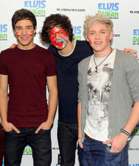 Liam Payne, Harry Styles and Niall Horan at the Elvis Duran Z100 Morning Show in New York.