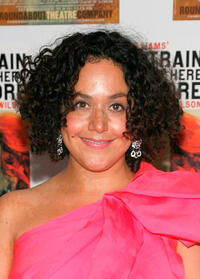 Elisa Bocanegra at the Broadway opening night of "The Milk Train Doesn't Stop Here Anymore."