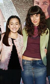 Shelbie Bruce and Cecilia Suarez and at the premiere of "Spanglish."