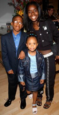 Jeremy Suarez, Dee Dee Davis and Camille Winbush at the premiere party of "Bernie Mac Show" season.