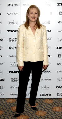 Meryl Streep at the inaugural More Alpha Woman Award in Beverly Hills, California. 