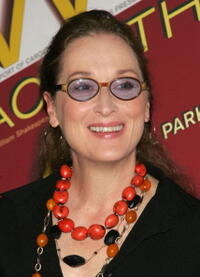 Meryl Streep at the after party for the premiere of 'Mother Courage And Her Children' in New York City. 