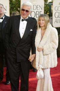 Barbra Streisand and James Brolin at the 61st Annual Golden Globe Awards.