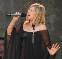 Barbra Streisand performs at the Waldbuehne in Berlin, Germany.