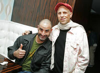 Brody Stevens and Bob Goldthwait at the after party of the California premiere of "Sarah Silverman: Jesus Is Magic."