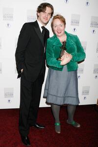 Dan Stevens and Rae Smith at the Laurence Olivier Awards.