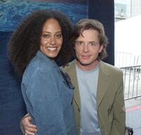 Cree Summer and Michael J. Fox at the world premiere of "Atlantis: The Lost Empire."