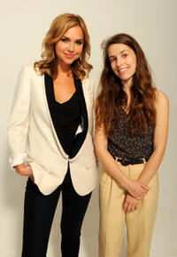 Arielle Kebbel and Sophia Takal at the Tribeca Film Festival 2012 portrait studio.
