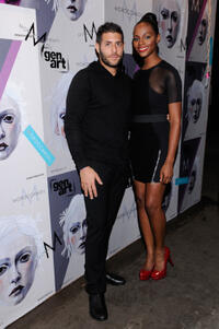 CEO of GenArt Marc Lotenberg and Tika Sumpter at the GenArt 14th Annual Fresh Faces In Fashion in New York.