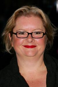 Magda Szubanski at the opening night of "Tim Burton: The Exhibition."
