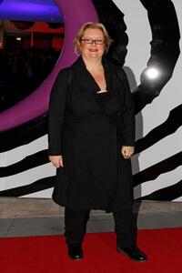Magda Szubanski at the opening night of "Tim Burton: The Exhibition."