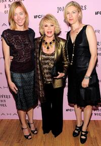 Annie Sundberg, Joan Rivers and Ricki Stern at the premiere of "Joan Rivers: A Piece of Work."