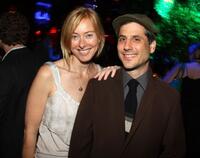 Annie Sundberg and Barry Mendel at the after party of the premiere of "The Happening."