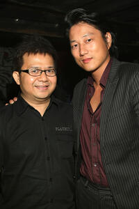 Thai director Pratchaya Phinthong and Kang Sung at the Director's party during the fifth day of the Bangkok International Film Festival 2009.
