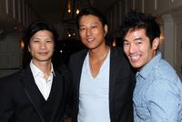 Dustin Nguyen, Kang Sung and Leonardo Nam at the Breakthrough Brit Week.