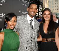 Jada Pinkett Smith, Will Smith and Serinda Swan at the premiere of "Hancock."
