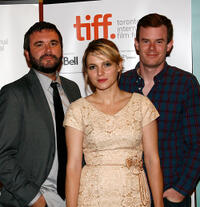 AJ Bowan, Amy Seimetz and Joe Swanberg at the Canada premiere of "A Horrible Way To Die."