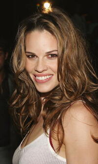 Hilary Swank at the Calvin Klein Underwear Party in New York City