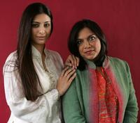 Tabu and Mira Nair at the Chanel Celebrity Suite during the Toronto International Film Festival.