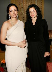 Tabu and Zuleikha Robinson at the after party of the premiere of "The Namesake."
