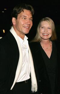 Patrick Swayze and Lisa Niemi at the Hallmark Channel's TCA Press Tour party.