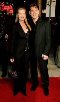Patrick Swayze and Guest at the Los Angeles premiere of "Dirty Dancing: Havana Nights."