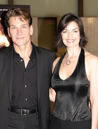 Patrick Swayze and Sela Ward at the Los Angeles premiere of "Dirty Dancing: Havana Nights."