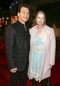 Patrick Swayze and Lisa Niemi at the premiere of "Last Holiday."