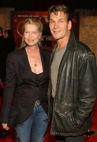 Lisa Niemi and Patrick Swayze at the premiere of "National Treasure."