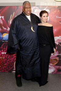 Andre Leon Talley and Elizabeth Musmanno at the 2013 Fragrance Foundation Awards.