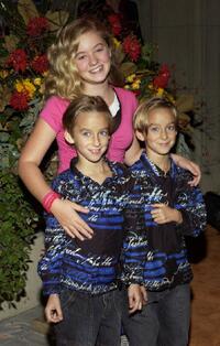 Sawyer Sweeten, Madylin Sweeten and Sullivan Sweeten at the party celebrating the 200th Episode of "Everybody Loves Raymond."