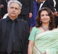 Hanif Kureishi and Sharmila Tagore at the Opening Ceremony and screening of "Up" during the 62nd International Cannes Film Festival.