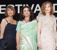 Christine Albanel, Sharmila Tagore and Isabelle Huppert at the Opening Ceremony and screening of "Up" during the 62nd International Cannes Film Festival.