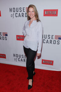 Francie Swift at the New York premiere of Netflix's "House Of Cards."