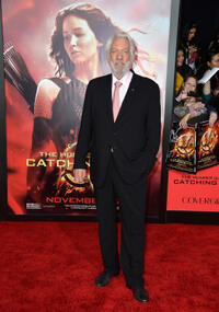Donald Sutherland at the California premiere of "Hunger Games: Catching Fire."