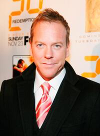 Kiefer Sutherland at the world premiere screening of "24: Redemption."